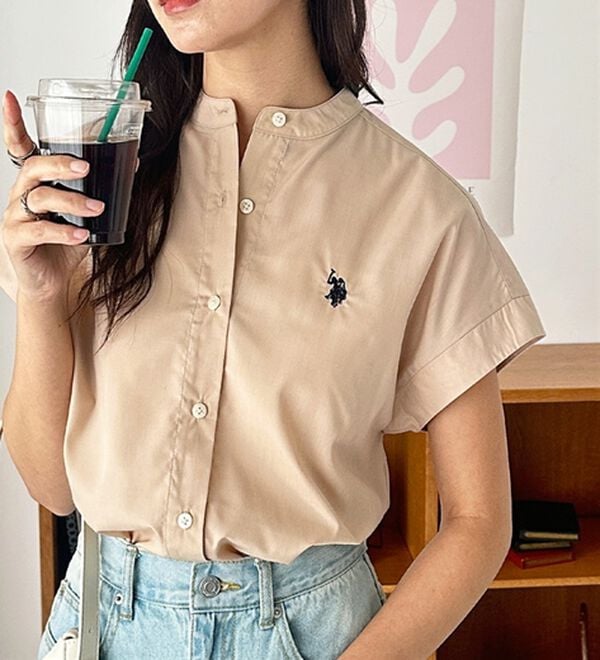 GeeRA（ジーラ）の「【ＵＳ．ＰＯＬＯ．ＡＳＳＮ】フレンチスリーブシャツ（シャツ）」｜詳細画像