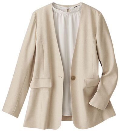 BELLUNA（ベルーナ）の「＜楽スタフィット＞ノーカラージャケット（ノーカラージャケット）」