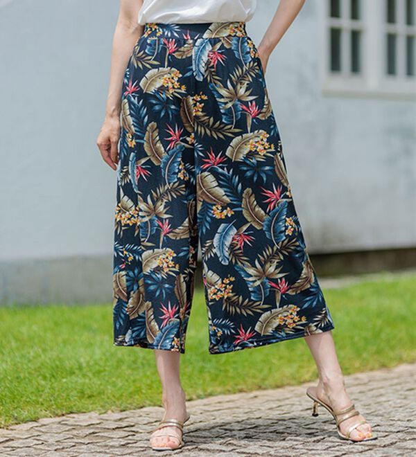 BELLUNA（ベルーナ）の「ヒンヤリ冷感イージーガウチョパンツ（ワイドパンツ・ガウチョ）」｜詳細画像