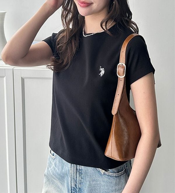 GeeRA（ジーラ）の「【ＵＳ．ＰＯＬＯ．ＡＳＳＮ】汗染み防止ミニＴシャツ（Tシャツ）」｜詳細画像