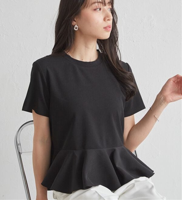 RANAN（ラナン）の「イレヘムペプラムTシャツ（カットソー）」｜詳細画像