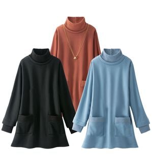 LAVIENNE（ラヴィエンヌ）の「【３色組】レイヤード風技ありプルオーバー（ニット・セーター）」｜3色組