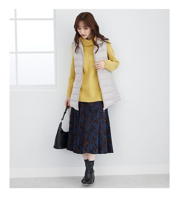 BELLUNA（ベルーナ）の「フレンチダウン使いロング丈ベスト（ベスト）」｜詳細画像