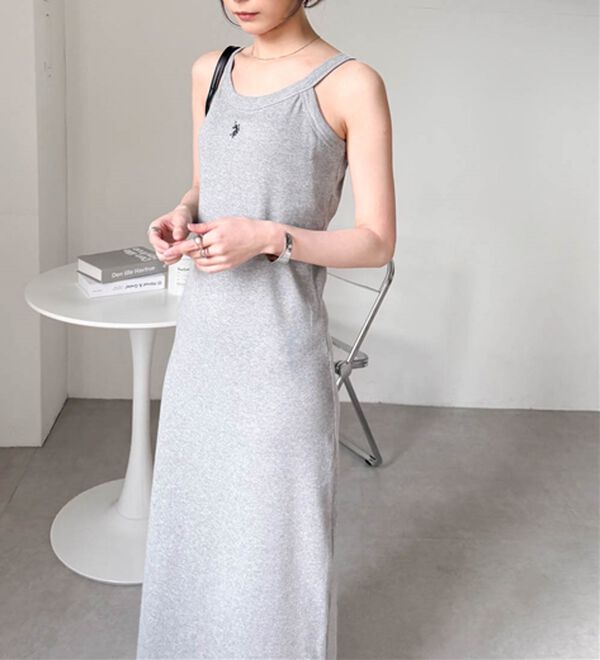 RANAN（ラナン）の「＜U.S.POLO ASSN.＞カップ付アメスリリブワンピース（カットソーワンピース）」｜詳細画像