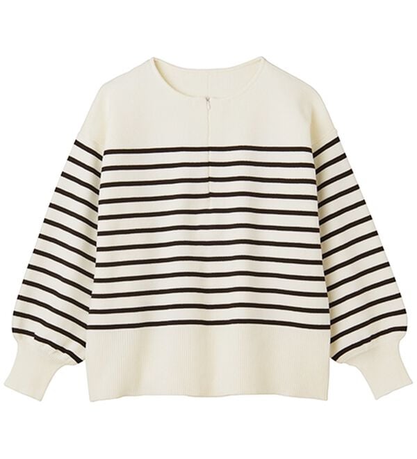 GeeRA（ジーラ）の「ハーフジップニットプルオーバー（ニット・セーター）」｜詳細画像