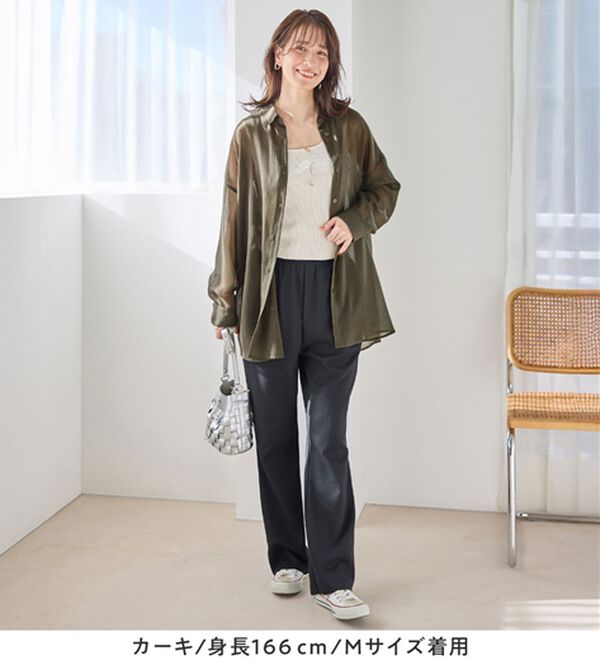 Viola e Viola（ヴィオラ エ ヴィオラ）の「シアーゆったりシャツ（シャツ）」｜詳細画像