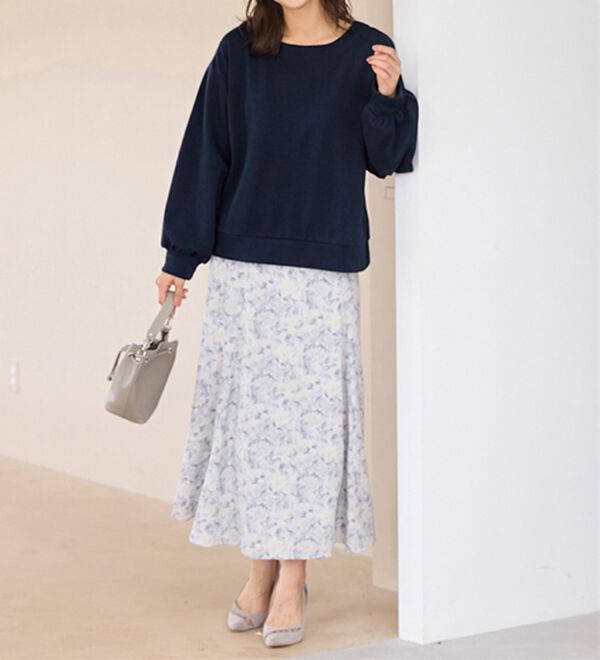 alotta（アロッタ）の「あったか裏ファー袖タックスウェット（カットソー）」｜詳細画像