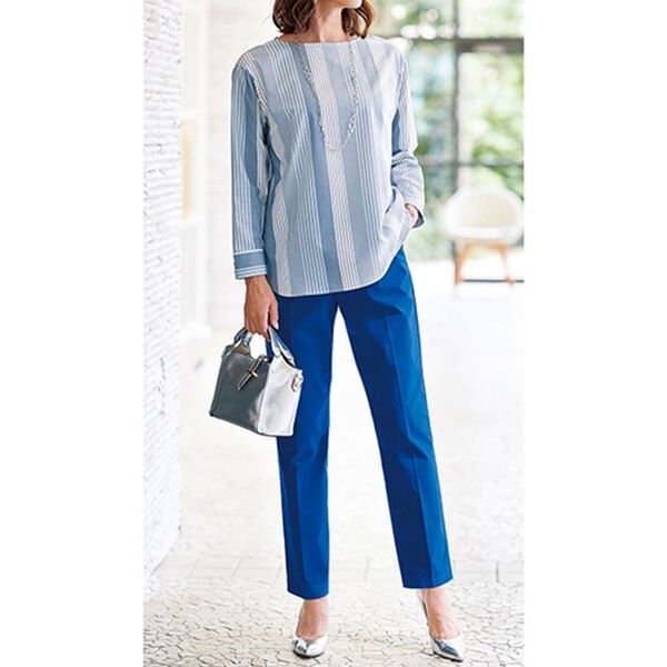 BELLUNA（ベルーナ）の「抗菌ストレッチテーパードパンツ（フルレングスパンツ）」｜詳細画像