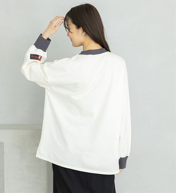 BELLUNA（ベルーナ）の「＜Ｄｉｓｎｅｙ＞リブ配色ゆったりトレーナー（トレーナー・スウェット）」｜詳細画像