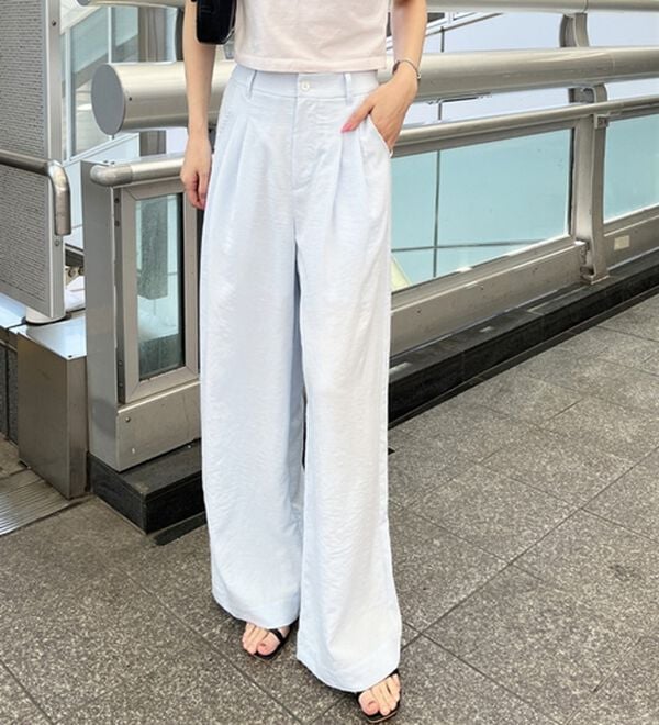 GeeRA（ジーラ）の「ハイウエストスラックスパンツ（ワイドパンツ・ガウチョ）」｜詳細画像