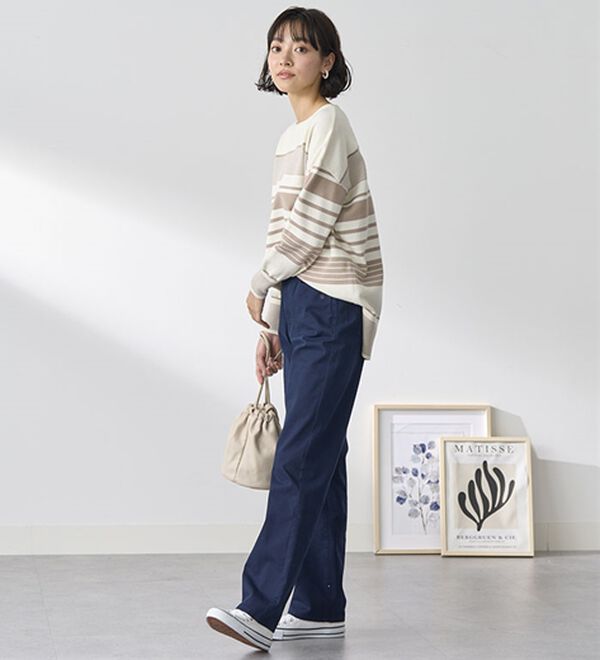 BELLUNA（ベルーナ）の「【ＰＯＬＯ　ＢＣＳ】綿チノパンツ（フルレングスパンツ）」｜詳細画像