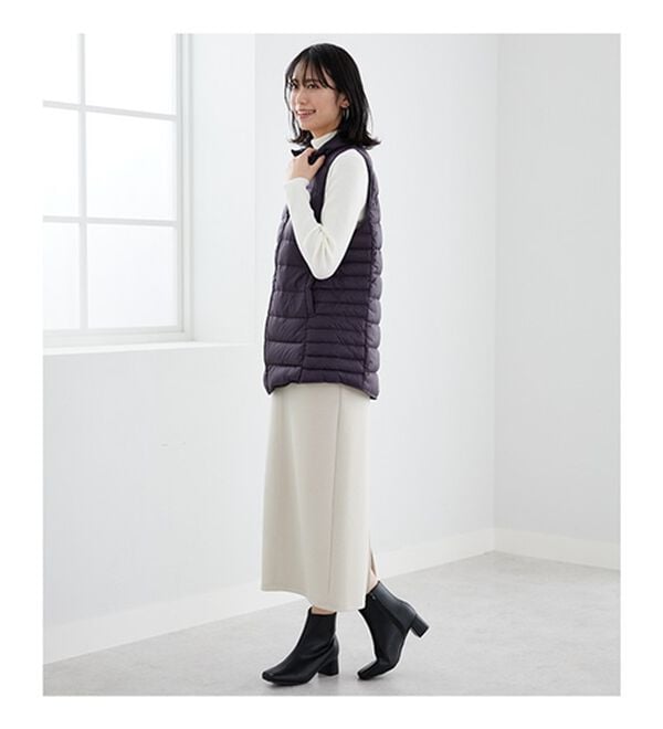 BELLUNA（ベルーナ）の「フレンチダウン使いロング丈ベスト（ベスト）」｜詳細画像