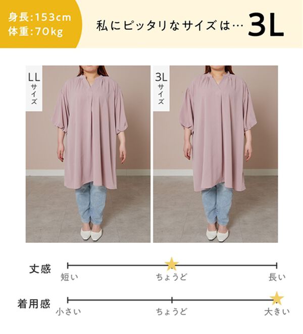 新品♡タグ付き♪ とろみ素材のチュニック ホワイト系 大幅お値下げ‼️大特価❣️ ニッセン（nissen） チュニック 大きいサイズ レディース しわになり