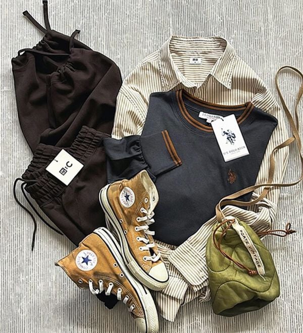 GeeRA（ジーラ）の「【Ｕ．Ｓ．　ＰＯＬＯ　ＡＳＳＮ．】配色ラインロンＴ（カットソー）」｜詳細画像