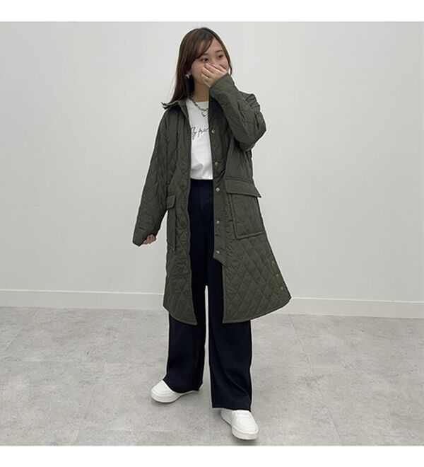 BELLUNA（ベルーナ）の「キレイ見えウエストデザインワイドストレートパンツ（ワイドパンツ・ガウチョ）」｜詳細画像