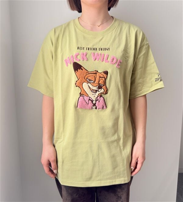 「＜Ｄｉｓｎｅｙ＞【ズートピア・ニック】サガラ刺しゅうＴシャツ（Tシャツ）」｜詳細画像