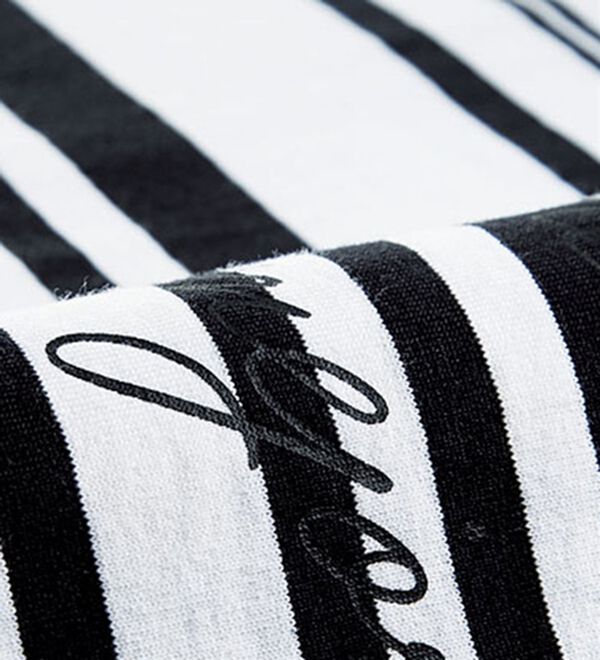 BELLUNA（ベルーナ）の「綿１００％夏映えボーダー&times;ロゴチュニック（チュニック）」｜詳細画像