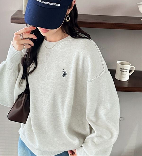 GeeRA（ジーラ）の「【U.S. POLO ASSN.】スウェットライクニット（ニット・セーター）」｜詳細画像