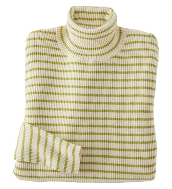 BELLUNA（ベルーナ）の「＜＆ｃｏｃｏｃｈｉ＞ハピネスコットン１００％×吸湿発熱リブタートルニット（ニット・セーター）」｜詳細画像