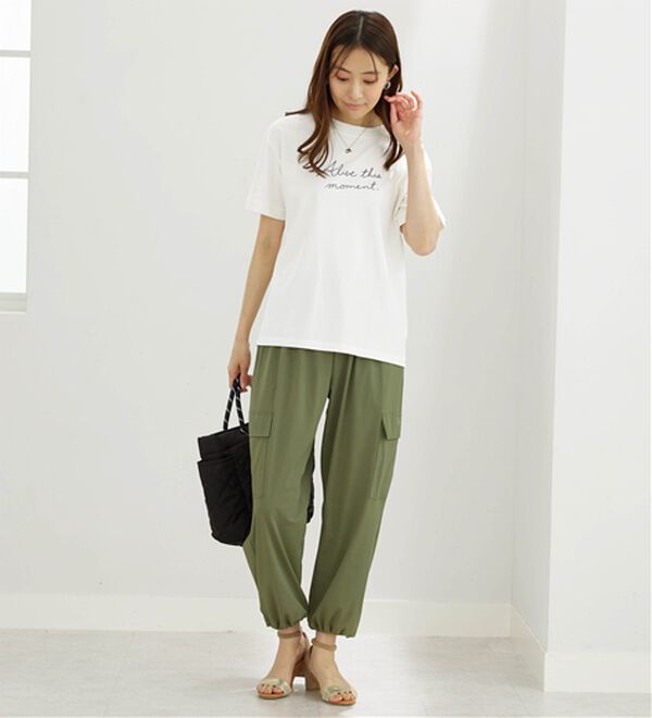 BELLUNA（ベルーナ）の「ヒンヤリ爽快！ドロスト使いカーゴパンツ（その他パンツ）」｜詳細画像