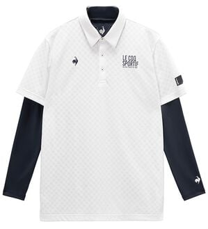 「＜ルコック＞３ＷＡＹチェックジャカード半袖シャツ＆インナーシャツ（メンズポロシャツ）」｜詳細画像