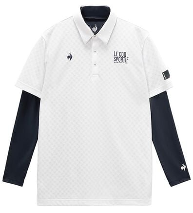 「＜ルコック＞３ＷＡＹチェックジャカード半袖シャツ＆インナーシャツ（メンズポロシャツ）」