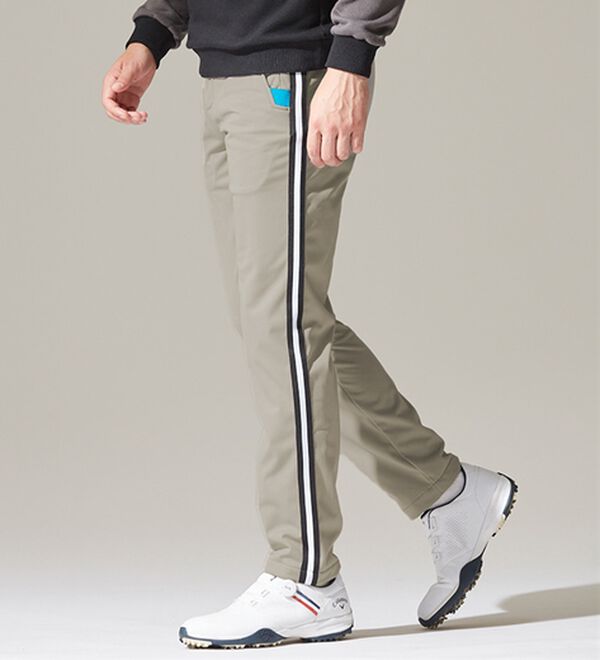 「＜クロコダイル＞防風テック裏フリースアクティブパンツ（メンズフルレングスパンツ）」｜詳細画像