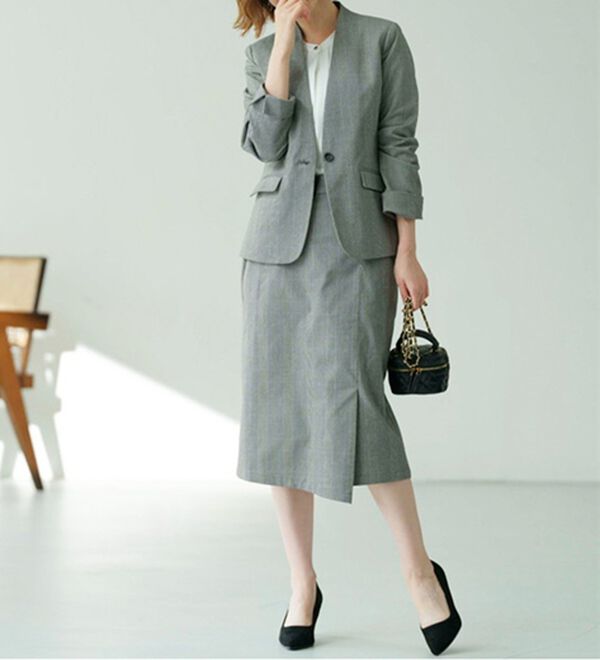 GeeRA（ジーラ）の「洗える！ストレッチカセットスーツ（その他ワンピース）」｜詳細画像