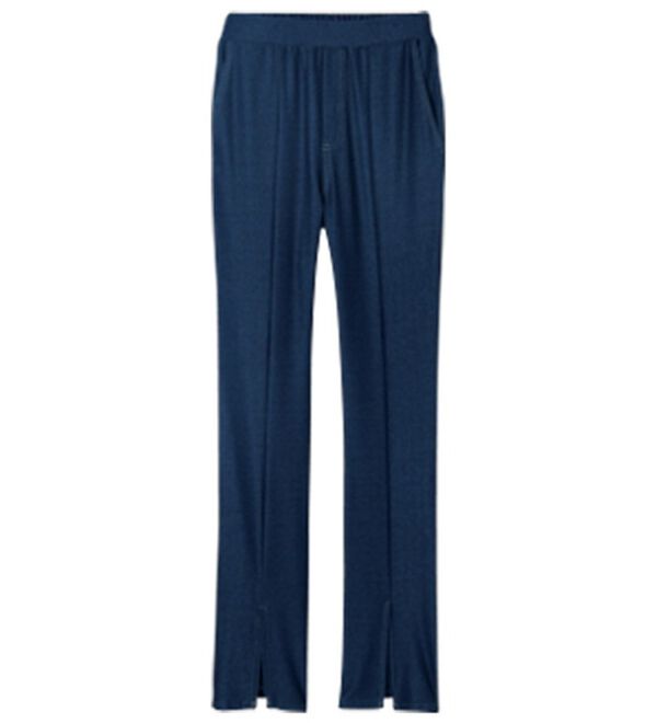 RANAN（ラナン）の「ひんやり！デニム調スリットパンツ（フルレングスパンツ）」｜詳細画像