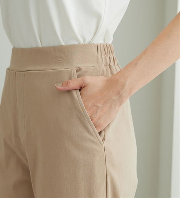 BELLUNA（ベルーナ）の「のびのびストレッチ美脚ストレートパンツ（ワイドパンツ・ガウチョ）」｜詳細画像