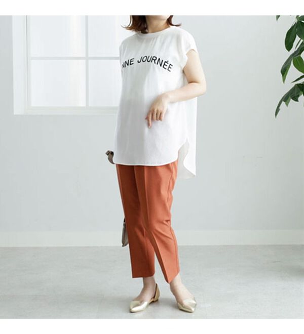 BELLUNA（ベルーナ）の「ジャカード楊柳ロゴプルオーバー（カットソー）」｜詳細画像