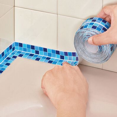 「貼り直しできる水漏れテープ（バス用品）」