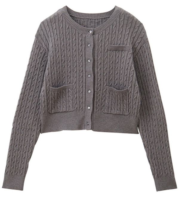 ミニケーブルニットカーディガン - ベルーナ【公式】