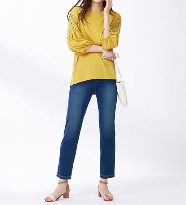 BELLUNA（ベルーナ）の「グーンと伸びる！ひんやりフローズンパンツ（フルレングスパンツ）」｜詳細画像