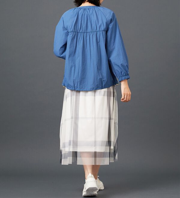 BELLUNA（ベルーナ）の「シアー素材ギャザーデザインブルゾン（ブルゾン）」｜詳細画像