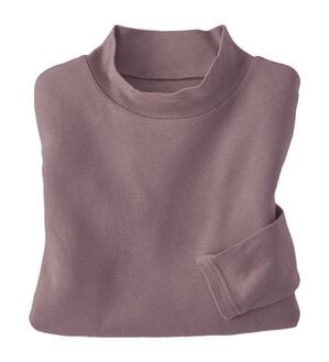 BELLUNA（ベルーナ）の「【選べる衿】肌に優しい綿１００％暖か発熱素材プルオーバー＜ベルホット　コットン＞（カットソー）」｜ローズグレー