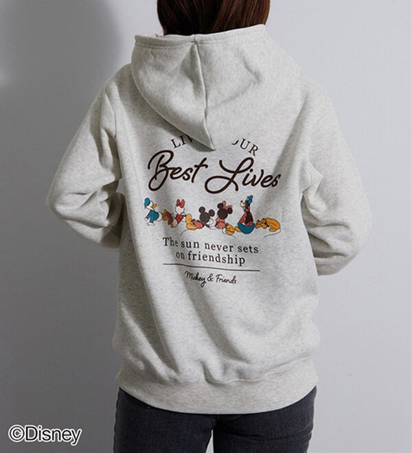 BELLUNA（ベルーナ）の「＜Ｄｉｓｎｅｙ＞【ミッキー＆フレンズ】バックプリント裏起毛パーカー（パーカー）」｜詳細画像