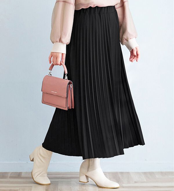 BELLUNA（ベルーナ）の「洗っても形が崩れにくい！プリーツスカート（ロングスカート）」｜詳細画像