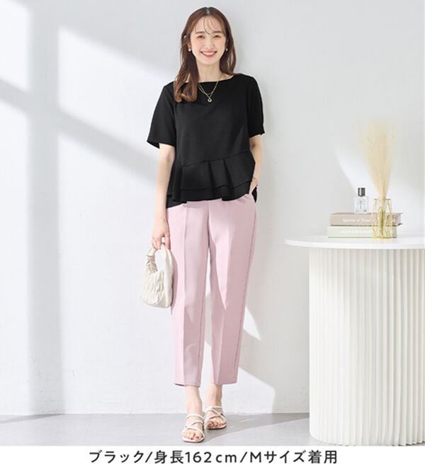 alotta（アロッタ）の「スクエアネックティアードトップス（カットソー）」｜詳細画像