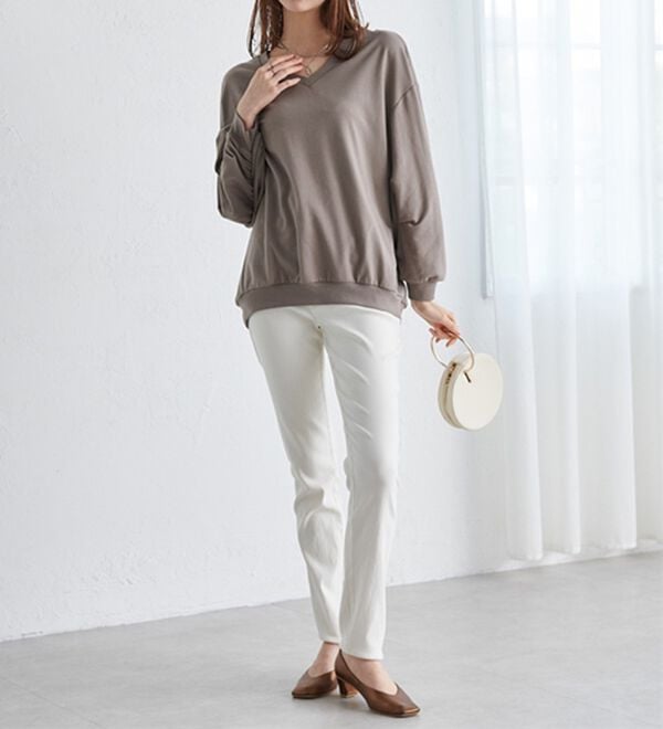 RANAN（ラナン）の「バックギャザーデザインスウェット（カットソー）」｜詳細画像