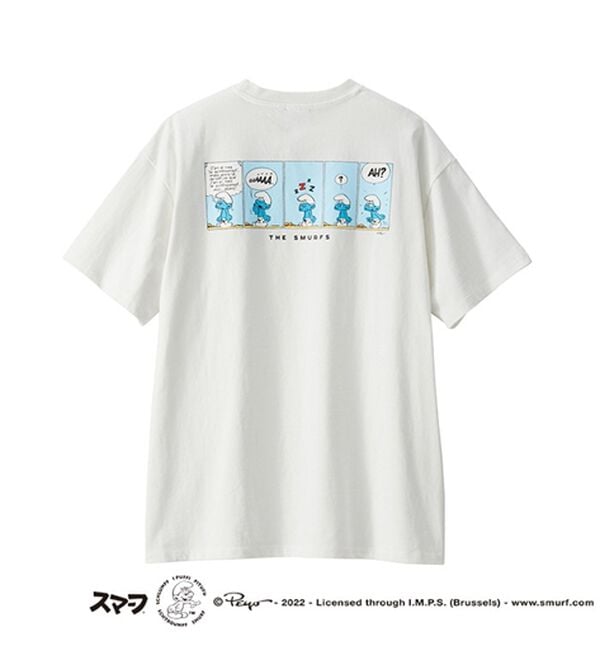 GeeRA（ジーラ）の「【スマーフ】コラボプリントＴシャツ（カットソー）」｜詳細画像