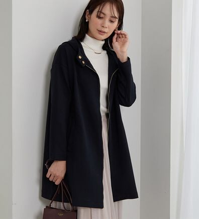 BELLUNA（ベルーナ）の「衿デザインロング丈パーカー（パーカー）」