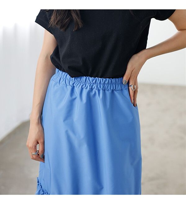 GeeRA（ジーラ）の「ギャザーティアードスカート（ロングスカート）」｜詳細画像