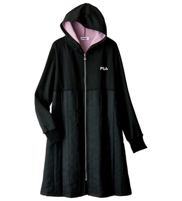 ルフラン（ルフラン）の「＜ＦＩＬＡ＞キルティング切替防風コート（ハーフコート）」｜黒