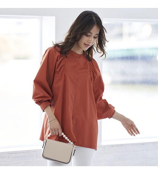 BELLUNA（ベルーナ）の「錯覚華奢見せ！ふわりブラウス（ブラウス）」｜詳細画像