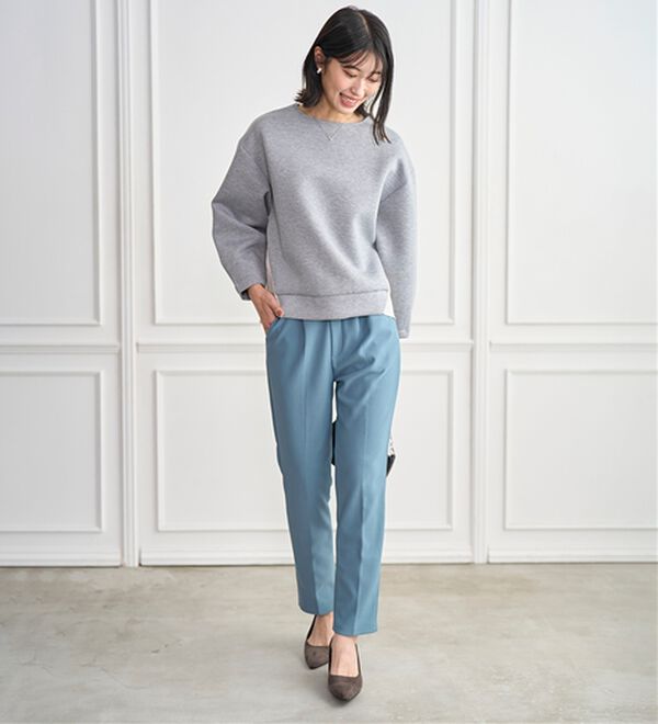 BELLUNA（ベルーナ）の「バックスリットデザイン異素材プルオーバー（カットソー）」｜詳細画像