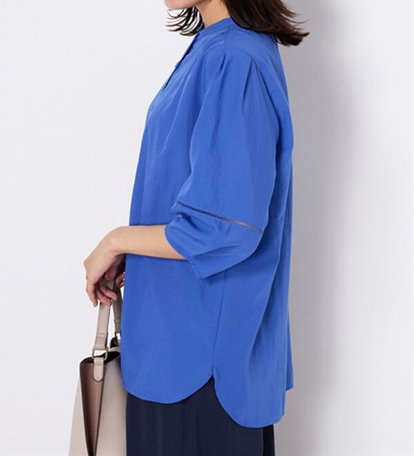 BELLUNA（ベルーナ）の「エアリービンテージ素材レース使いブラウス（ブラウス）」｜詳細画像