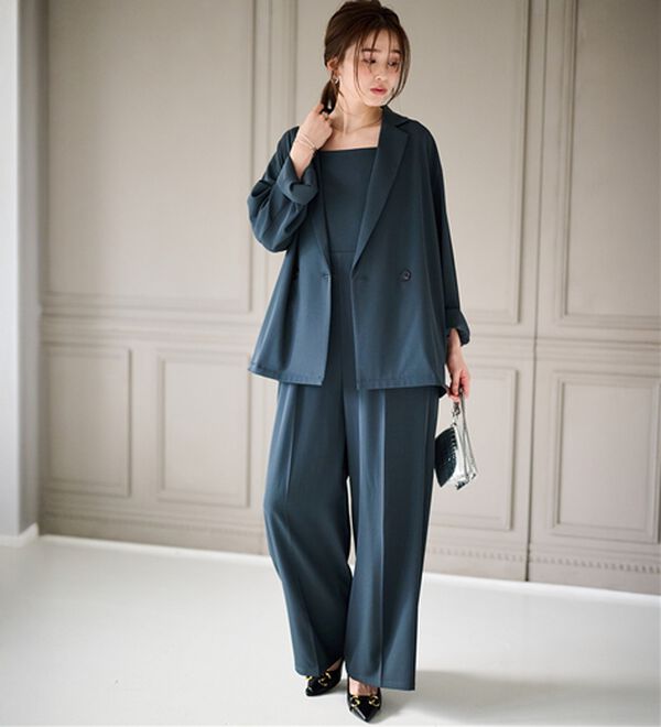 RANAN（ラナン）の「ジャケット＆サロペットドレスセット（パンツスーツ）」｜詳細画像
