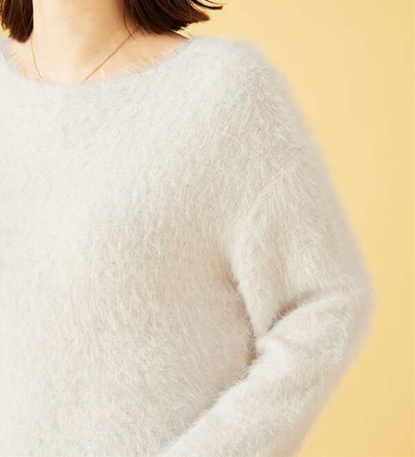 BELLUNA（ベルーナ）の「ふわふわシャギープルオーバー（ニット・セーター）」｜詳細画像