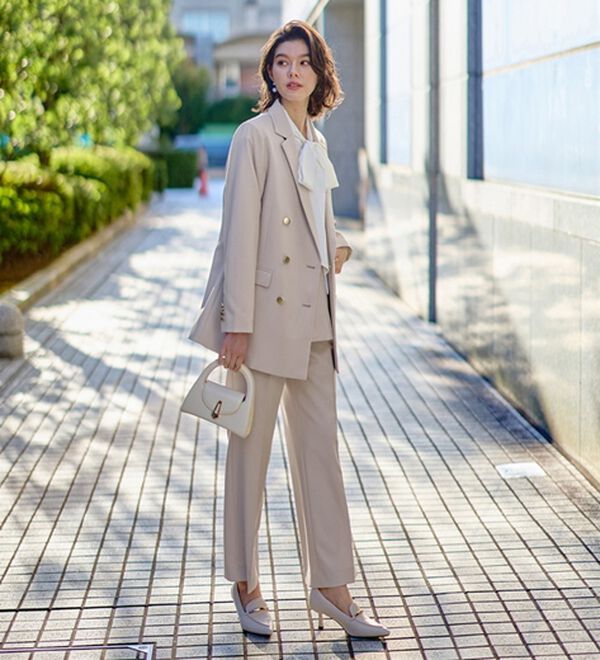 GeeRA（ジーラ）の「【入卒式/セレモニー】着回しベスト＆ジャケットセットスーツ（パンツスーツ）」｜詳細画像